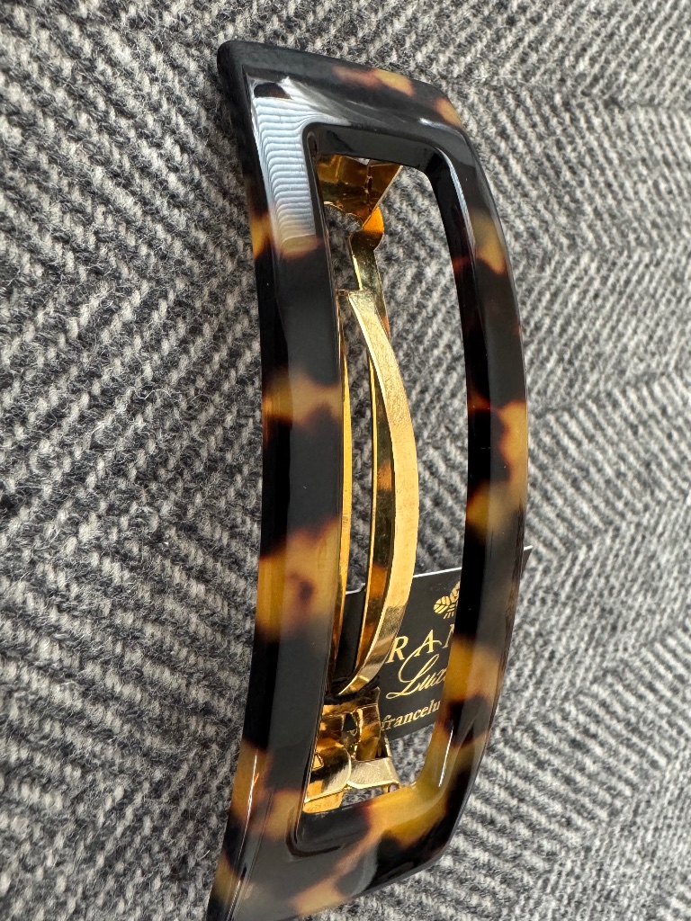 Nwt, France Luxe, Cut Out Barrette, In Tortoiseshell Pattern — image 2 of 8